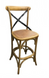 MF Black Metal Cross Back Bar Stool