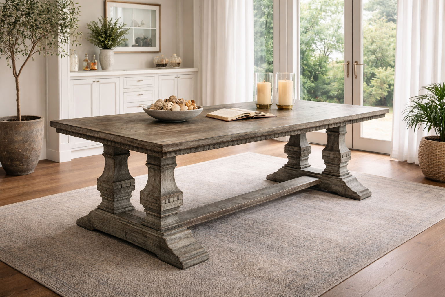 MF Castello Recycled Oregon Timber Dining Table