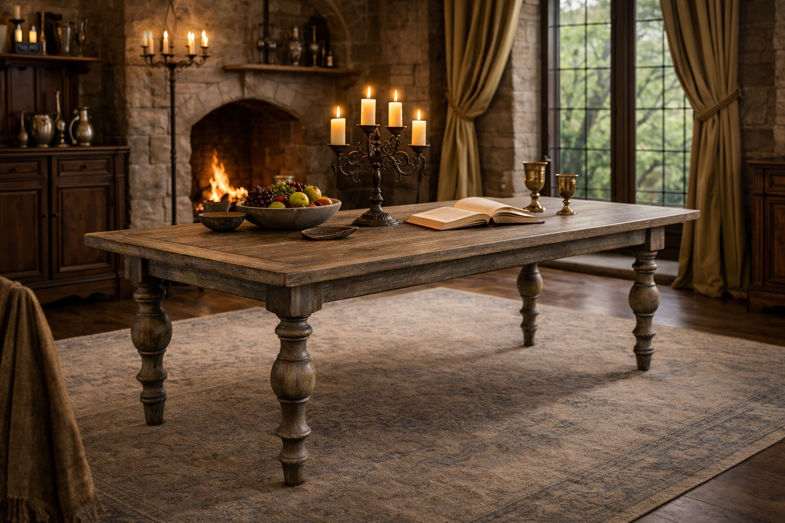 MF Winchester Recycled Oregon Timber Dining Table