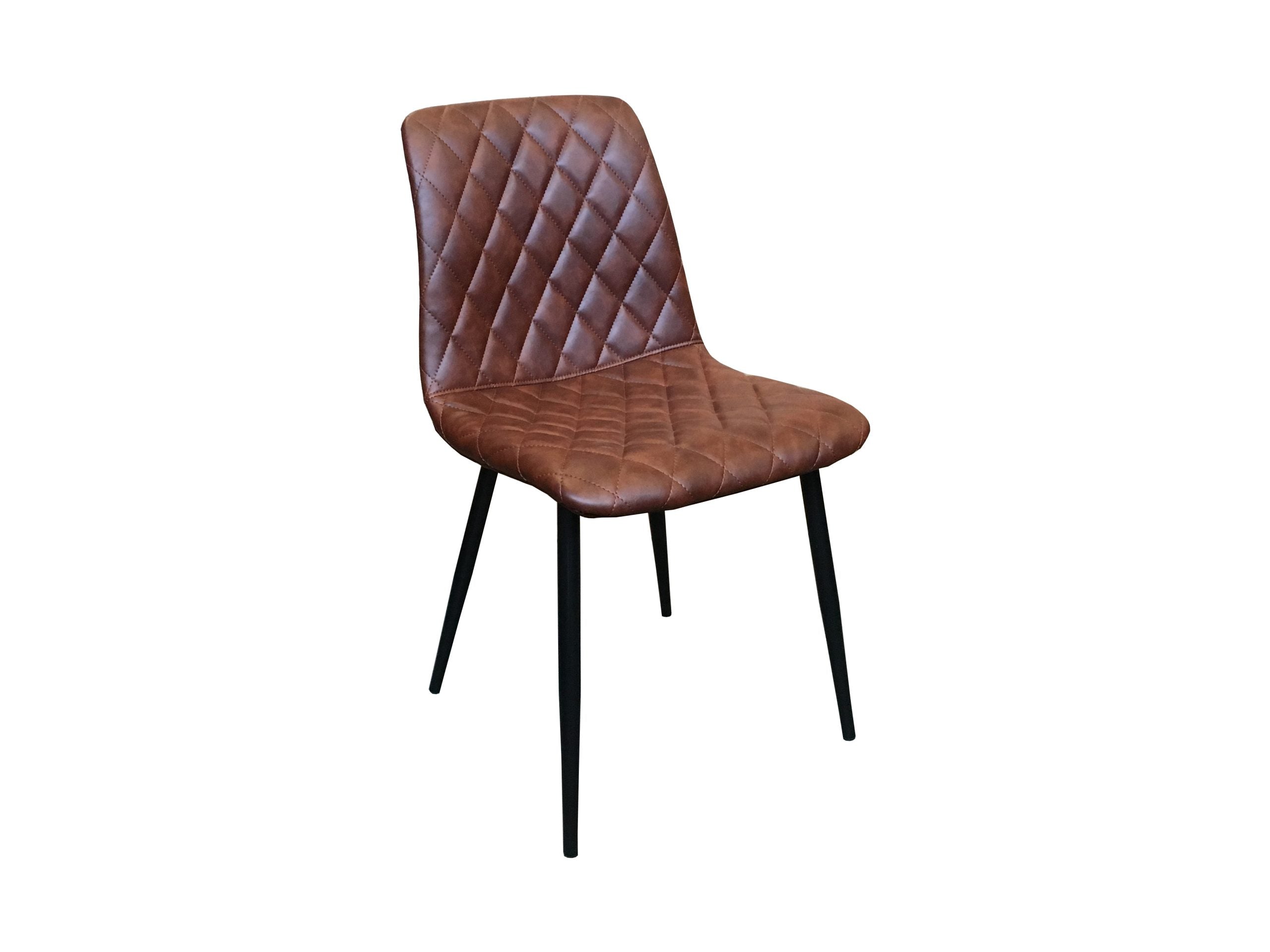 MF Elise PU Leather Upholstered Metal Leg Dining Chair