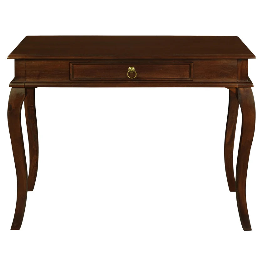 CT Queen Anne Solid Timber 1 Drawer Sofa Table