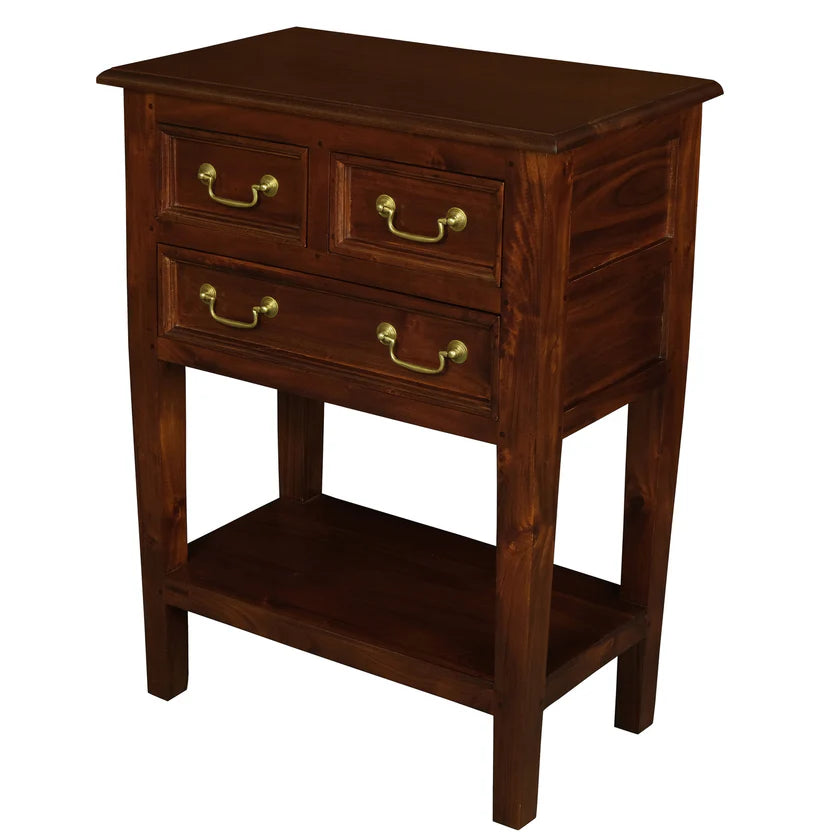 CT Tasmania Solid Timber 3 Drawer Sofa Table