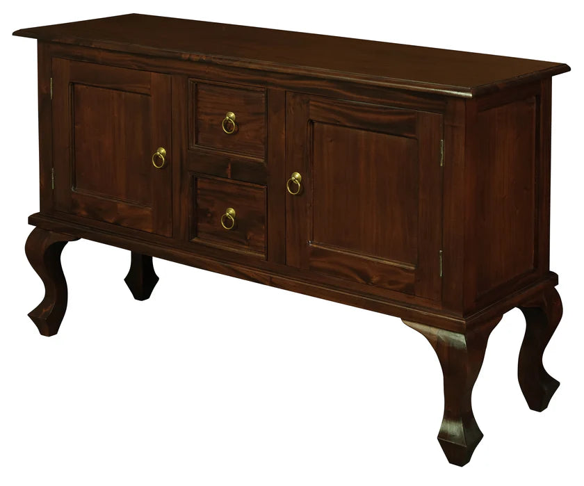 CT Queen Anne Solid Timber 2 Door 2 Drawer Sofa Table