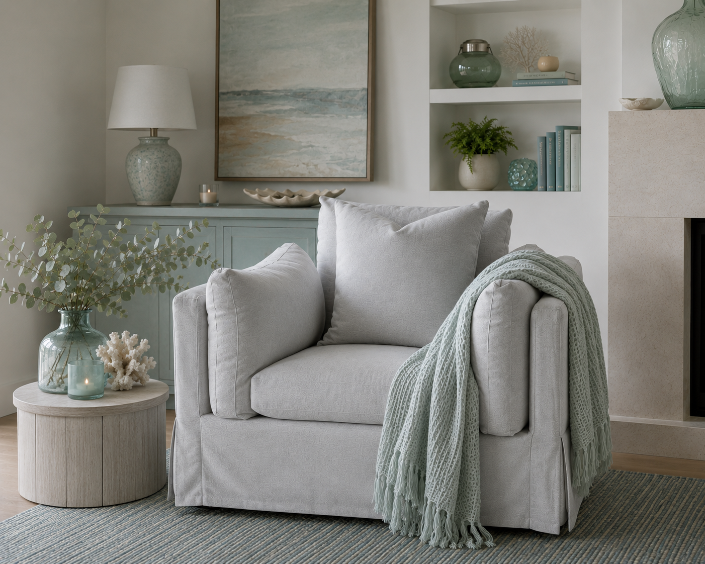 CR Durham Fabric Upholstered Swivel Chair