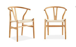 VI Airlie Wood Frame Twine Seat Dining Chair