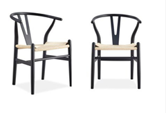 VI Airlie Wood Frame Twine Seat Dining Chair