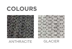 VI Alex Fabric 2 Seater Sofa, Glacier and Anthraccite