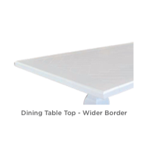 VI Bridgeport 2.4m & 2.7m Dining Table - Wht (2CTN)