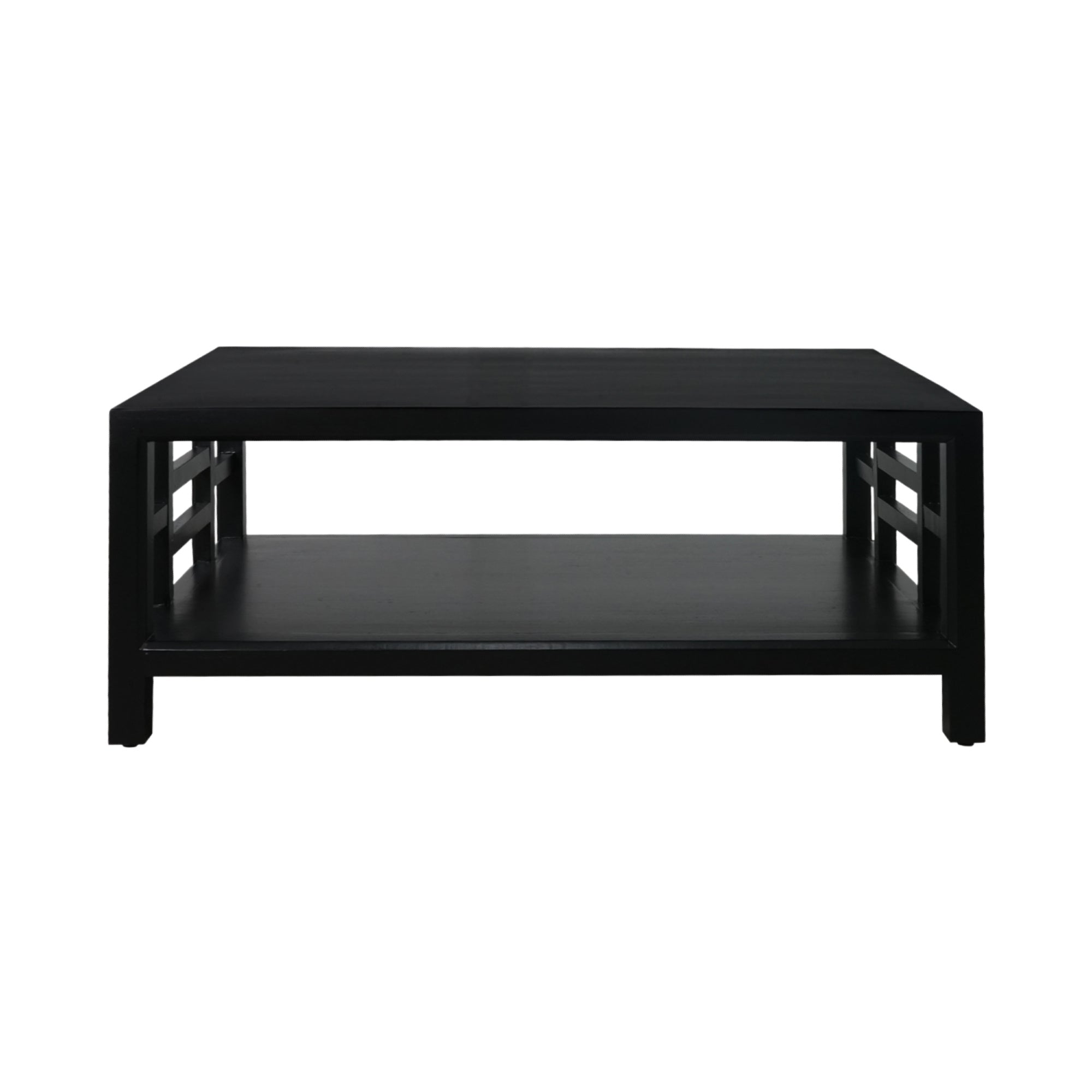 CR Evan Solid Timber Coffee Table with Shelf