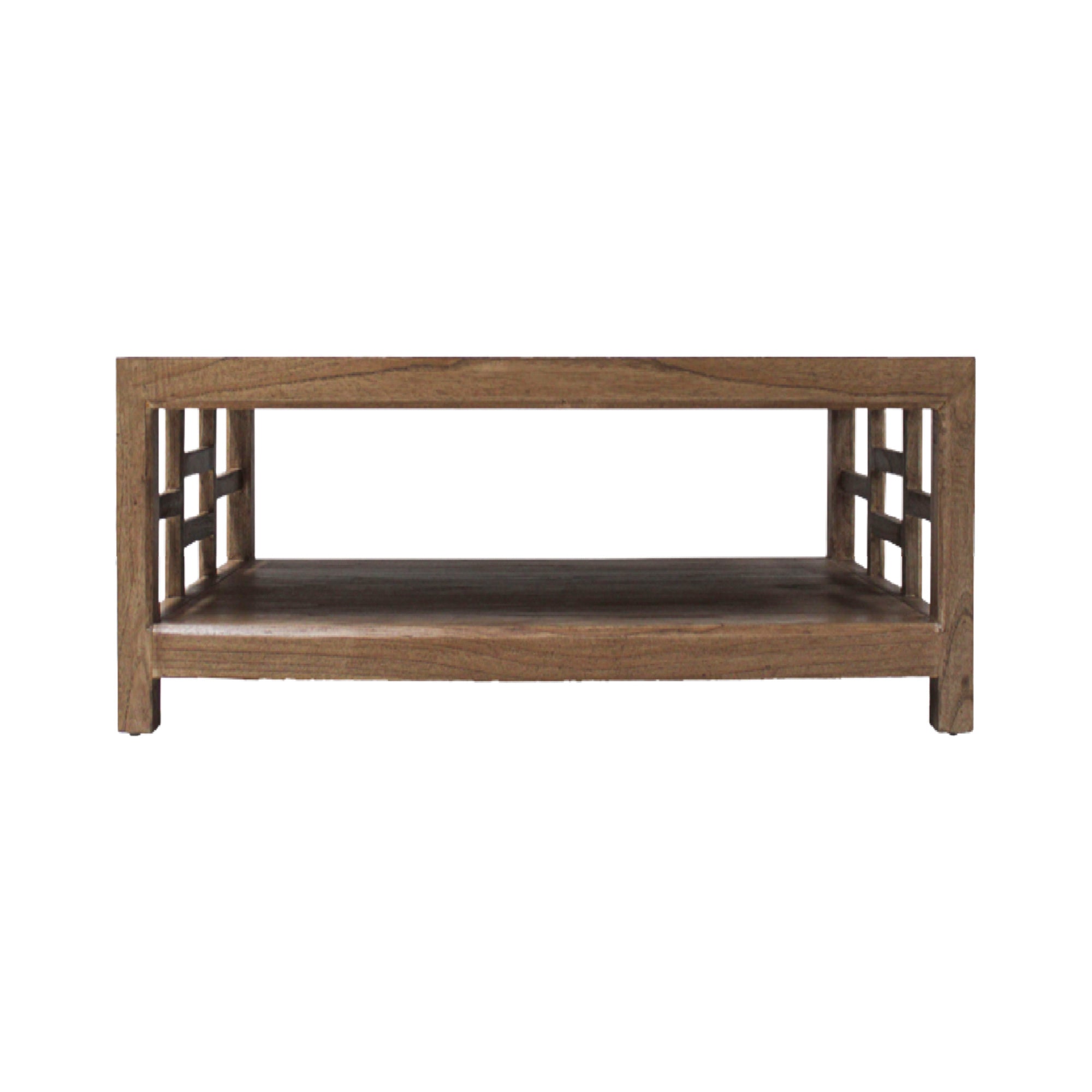 CR Evan Solid Timber Coffee Table with Shelf
