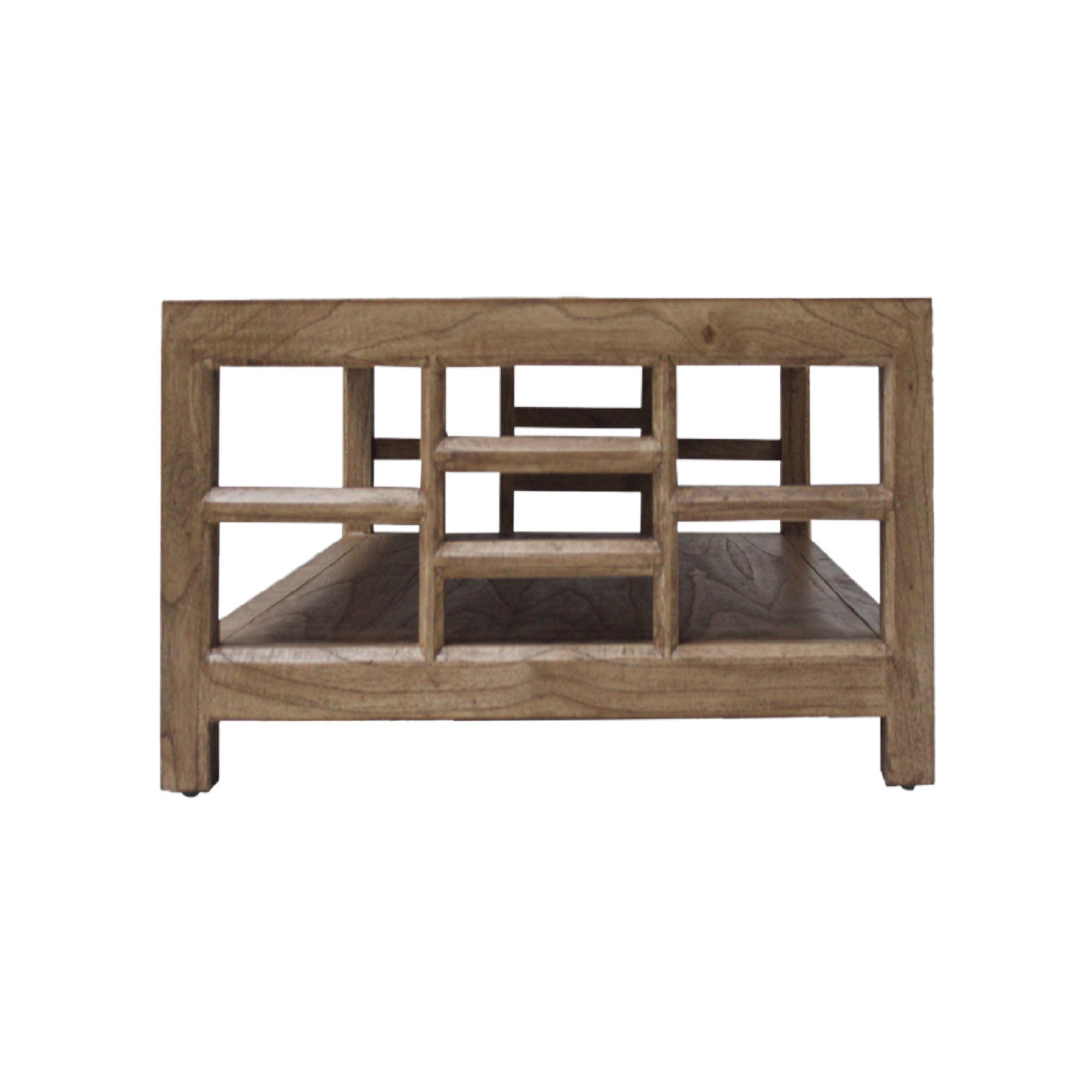CR Evan Solid Timber Coffee Table with Shelf