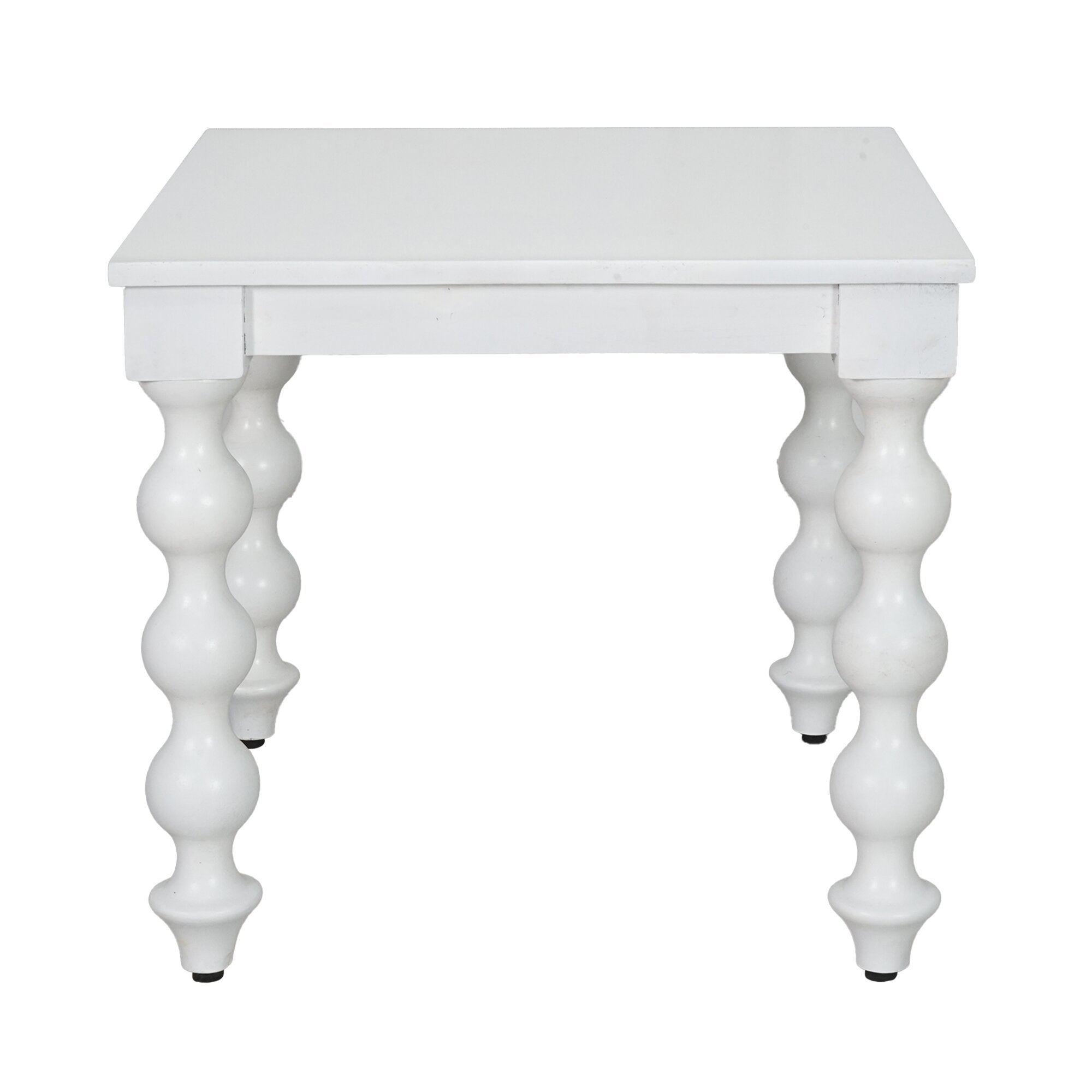 CR Carob Solid Timber Turned Leg Side Table