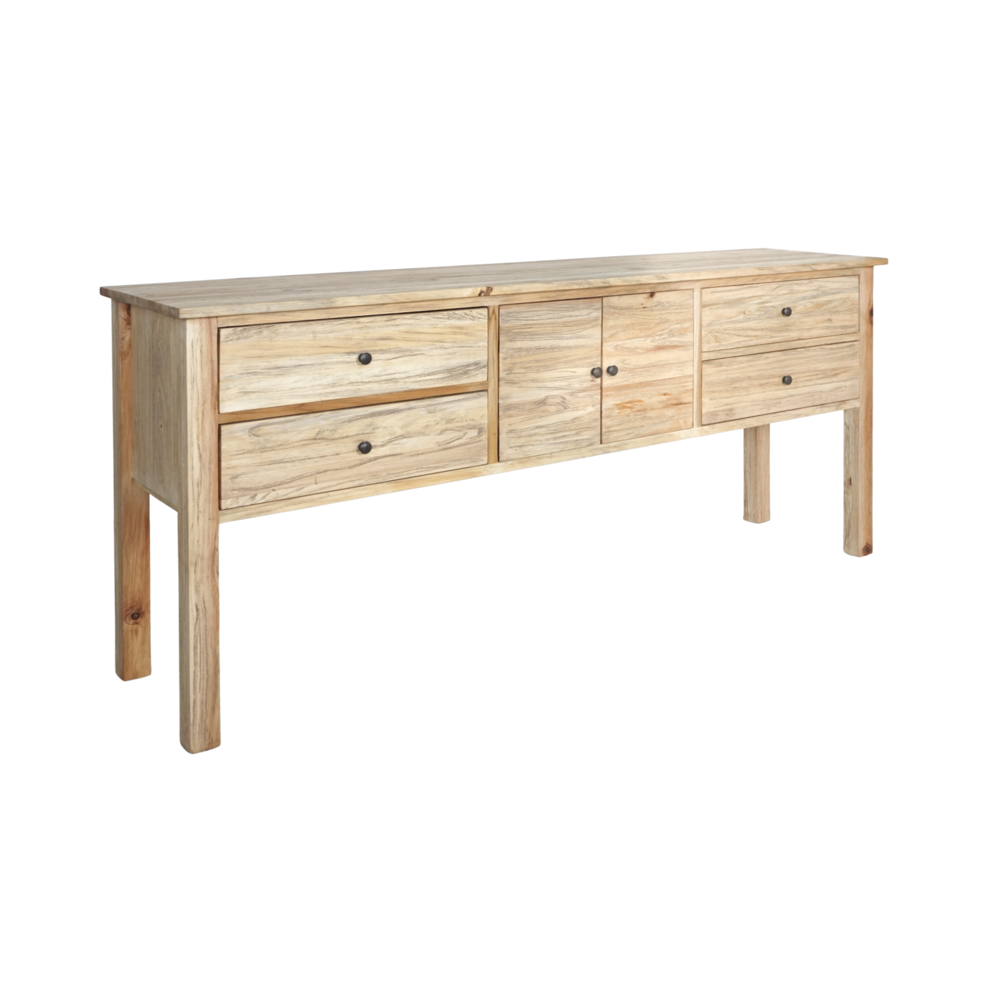 CR  Sonoma Solid Timber 4 Drawer 2 Door Buffet