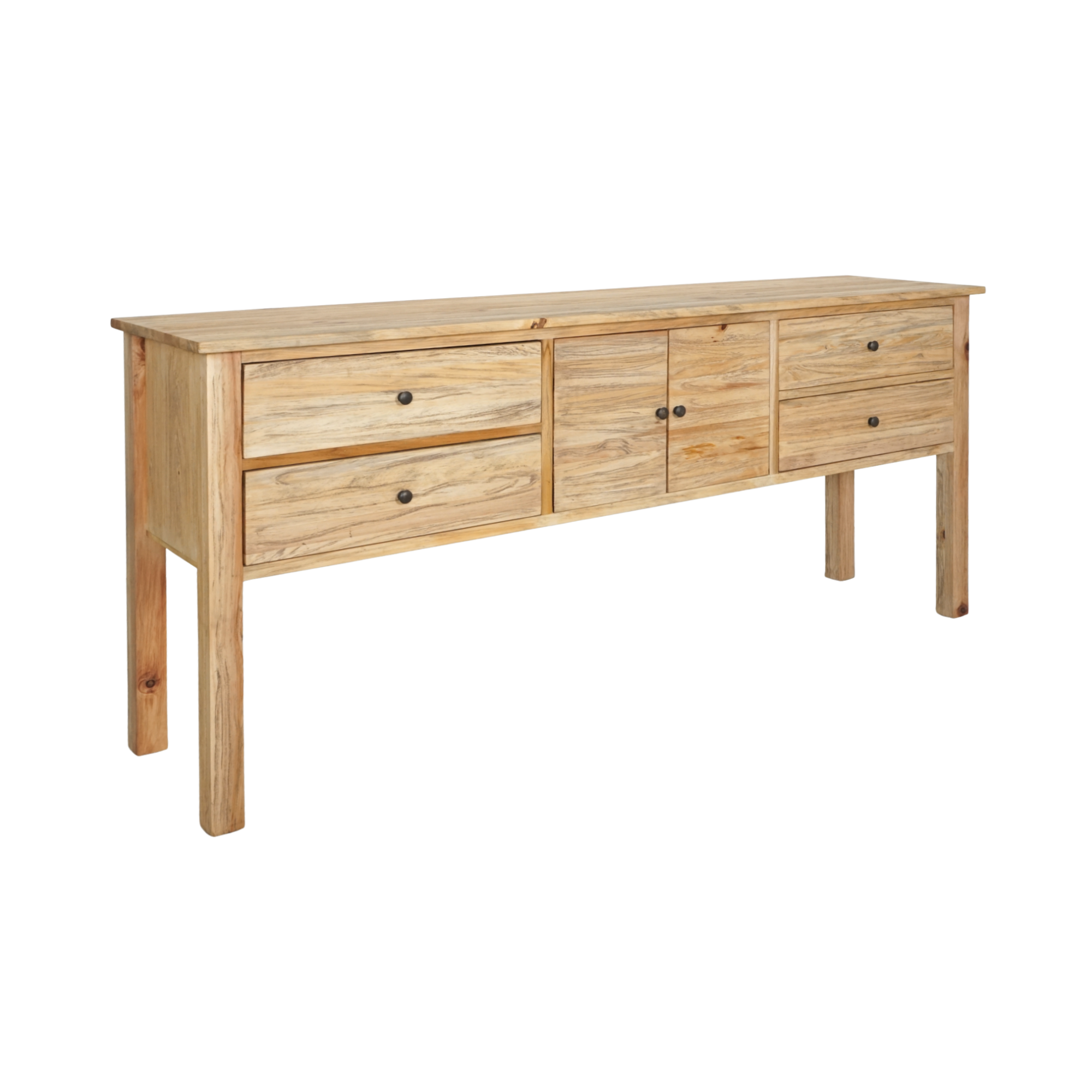 CR  Sonoma Solid Timber 4 Drawer 2 Door Buffet