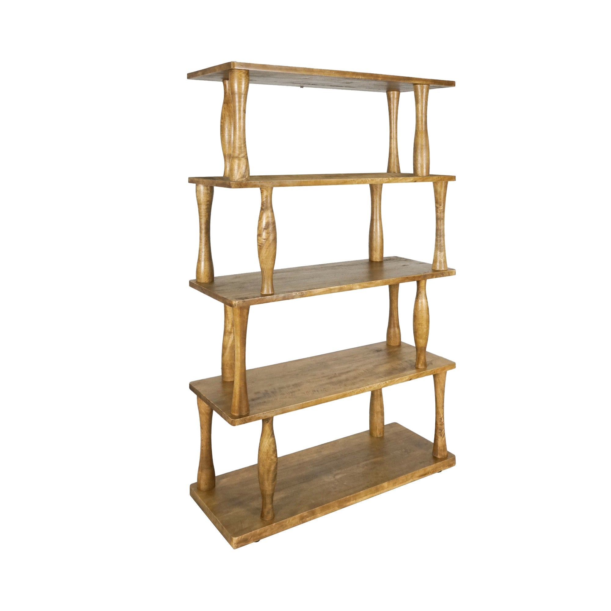 CR Carlos Solid Timber 4 Shelf Bookcase