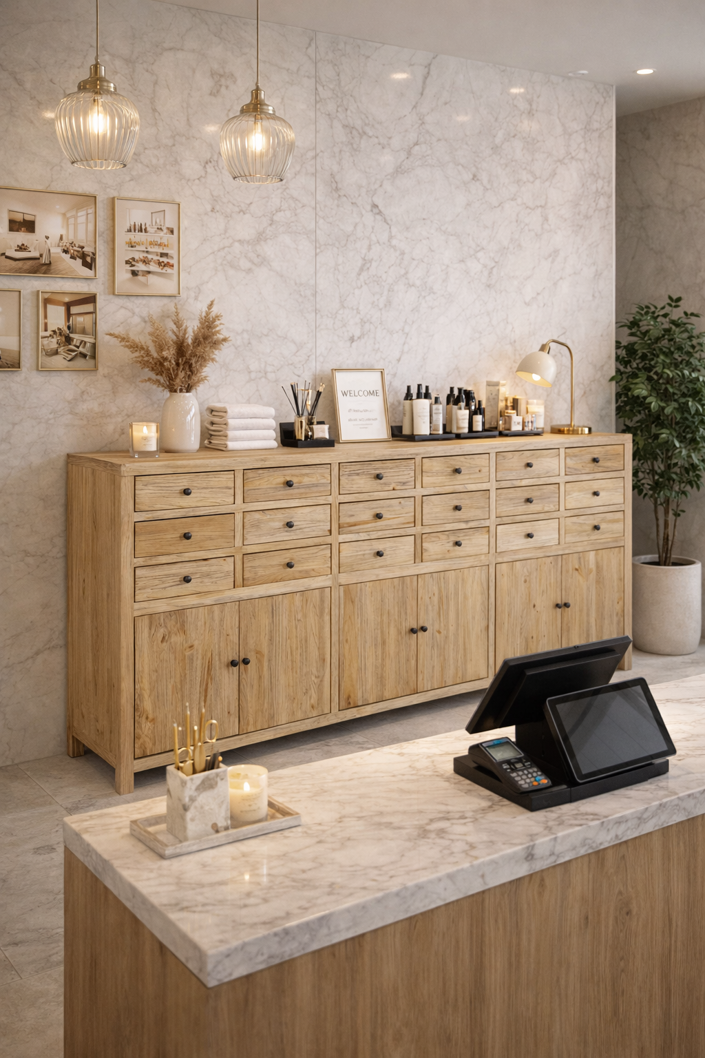CR Sonoma Solid Timber 18 Drawer 6 Door Filing Cabinet Cupboard