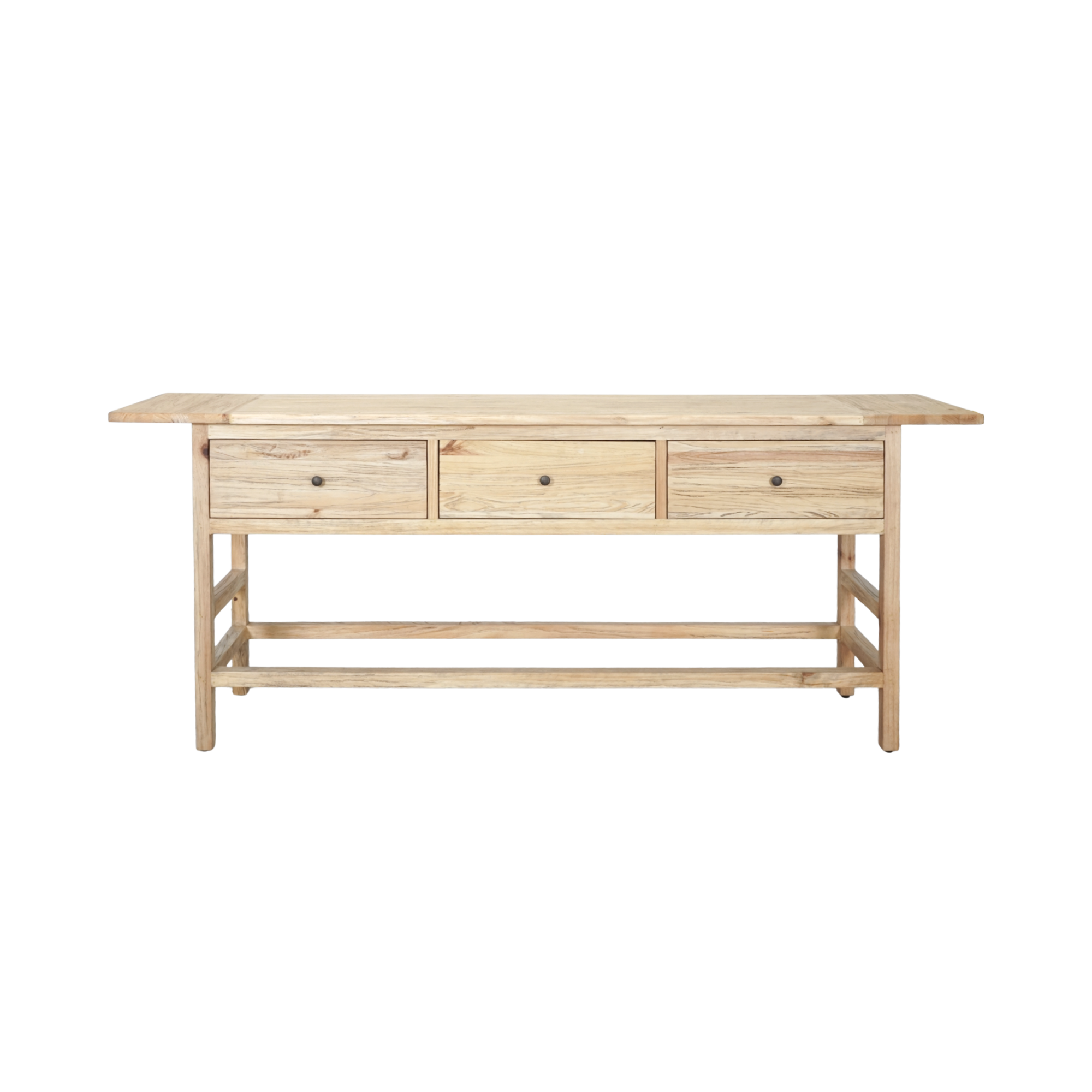 CR Sonoma Solid Timber 3 Drawer Console Table