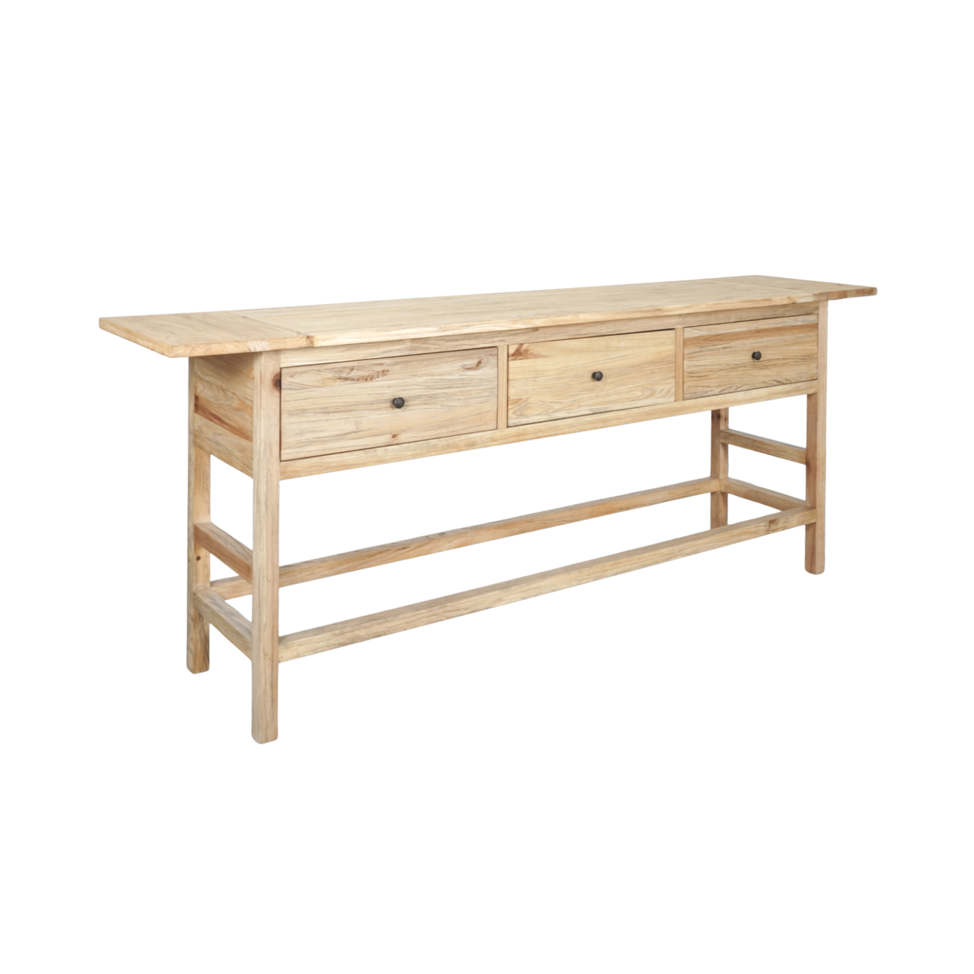 CR Sonoma Solid Timber 3 Drawer Console Table