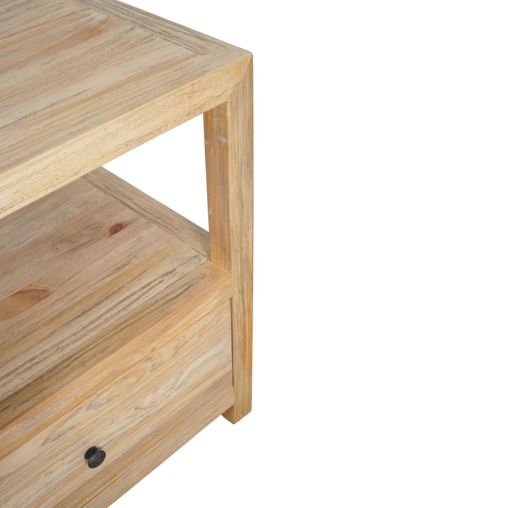CR Sonoma Solid Timber 3 Drawer 1 Shelf Entertainment Unit