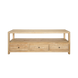 CR Sonoma Solid Timber 3 Drawer 1 Shelf Entertainment Unit
