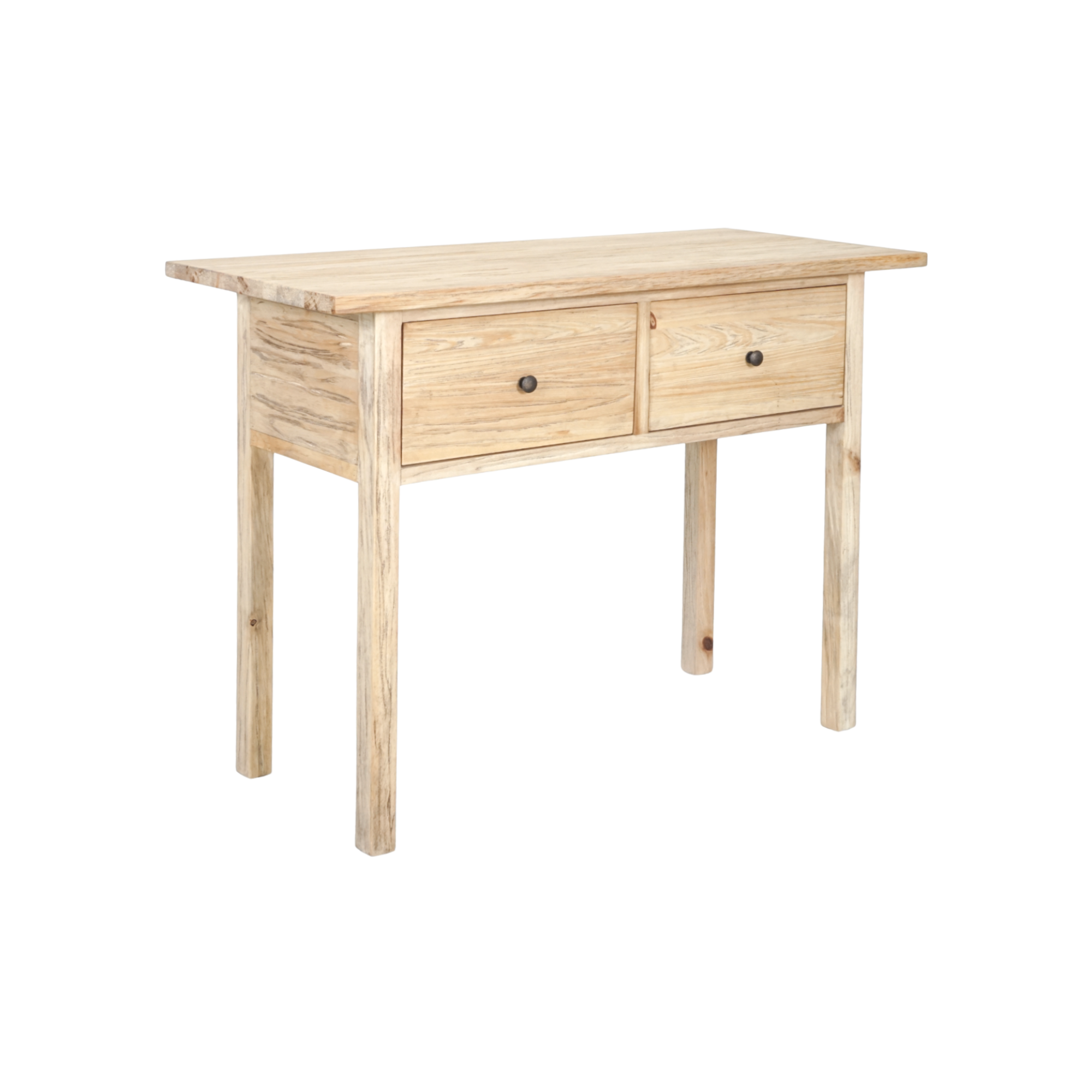 CR Sonoma Solid Timber 2 Drawer Console Table
