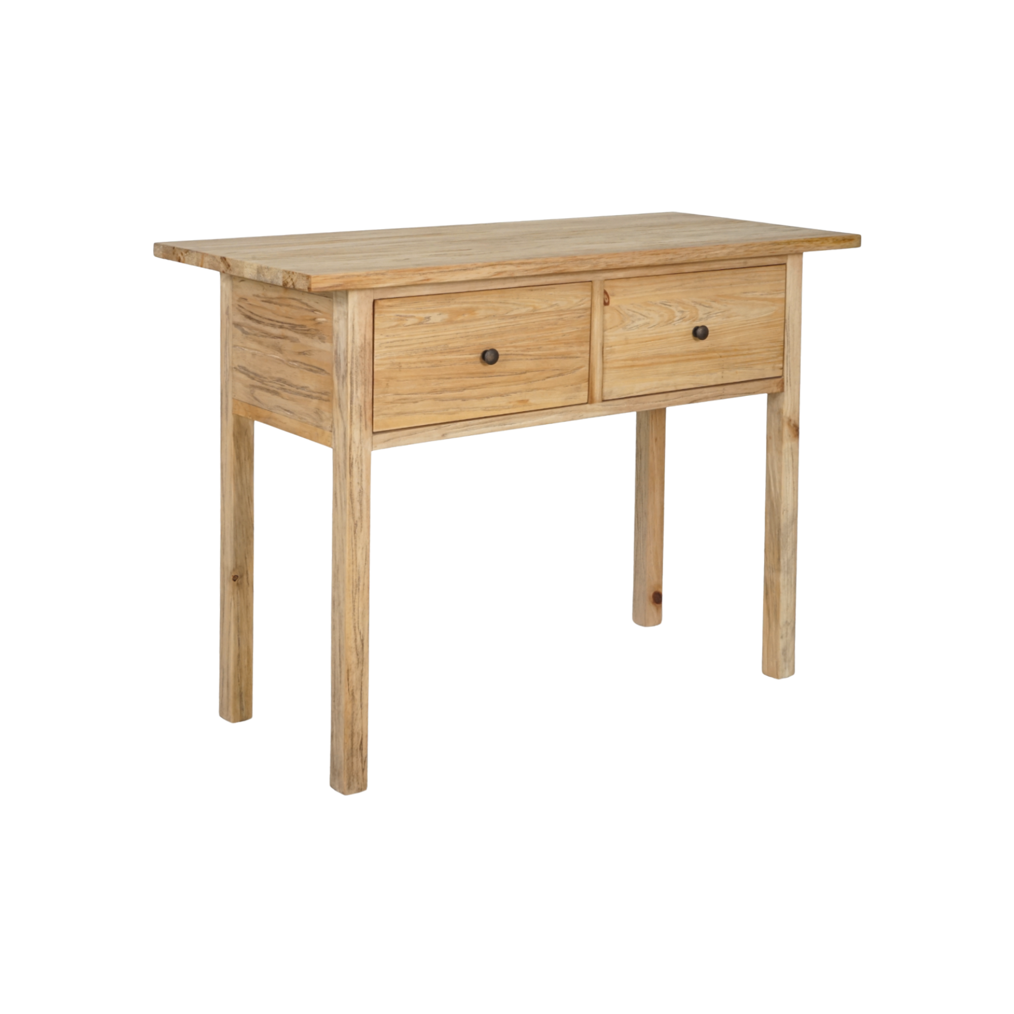 CR Sonoma Solid Timber 2 Drawer Console Table