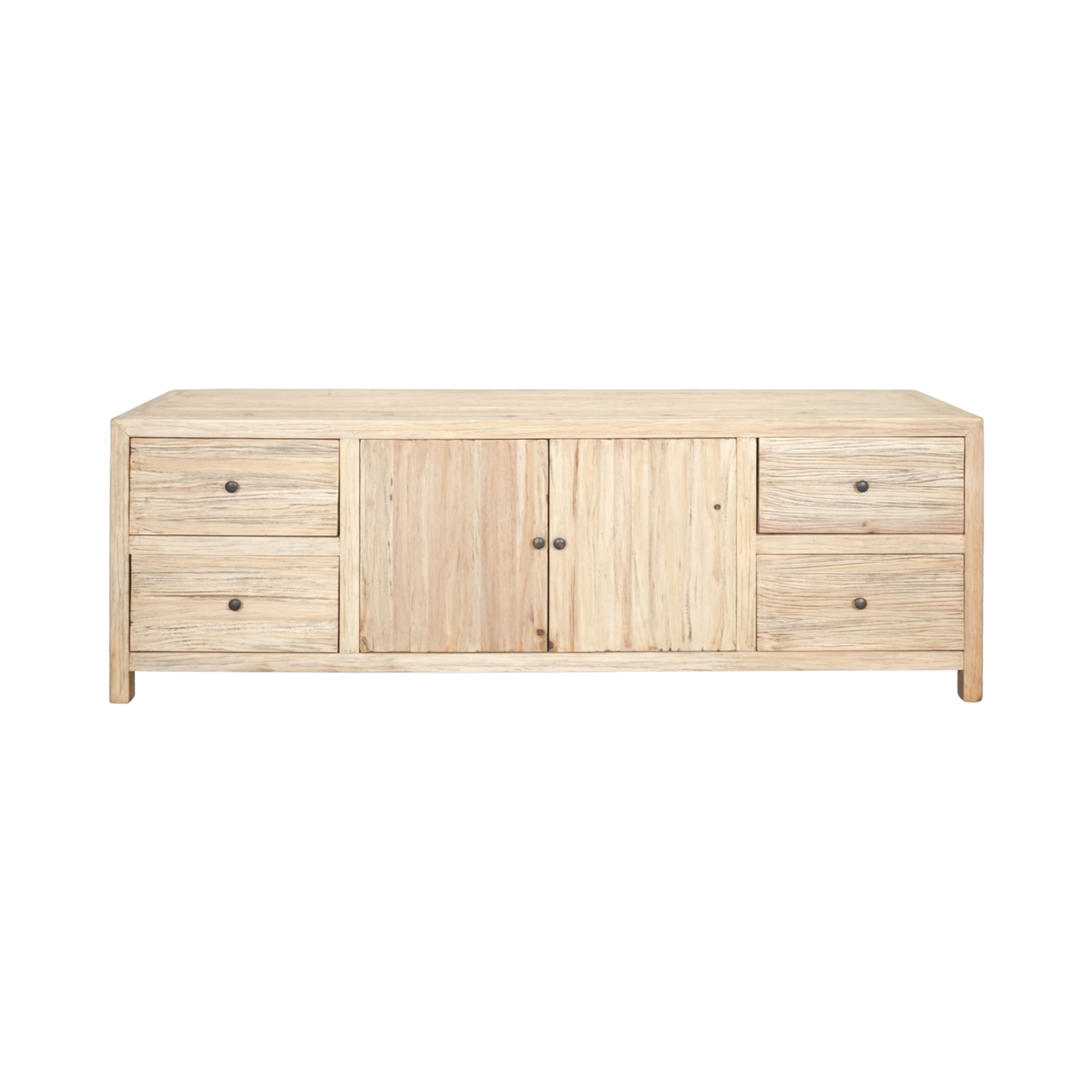 CR Sonoma Solid Timber 4 Drawer 2 Door Cabinet