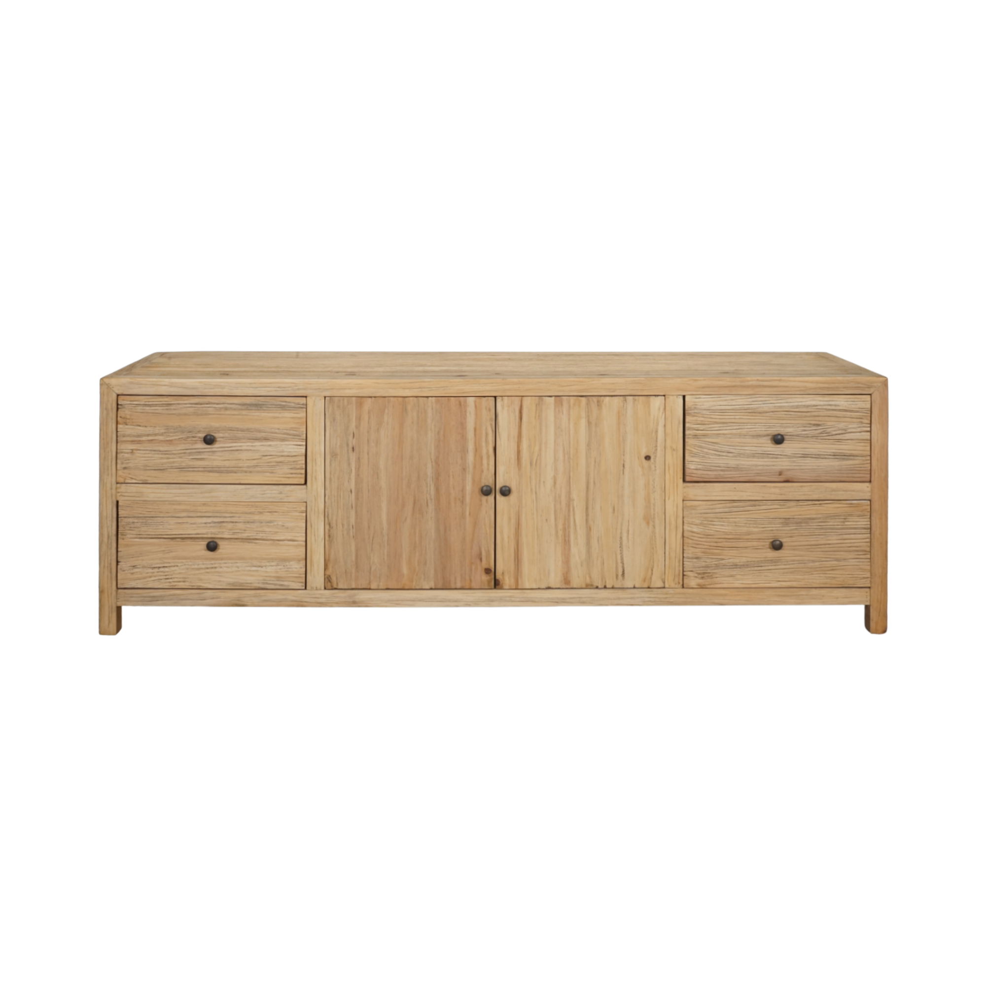 CR Sonoma Solid Timber 4 Drawer 2 Door Cabinet