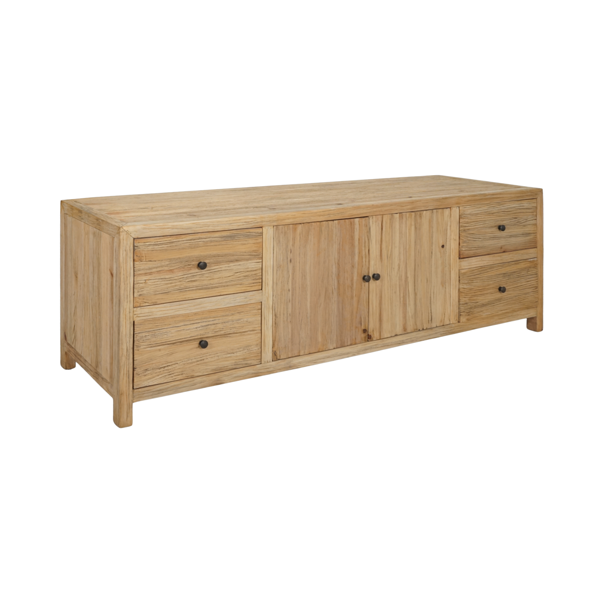 CR Sonoma Solid Timber 4 Drawer 2 Door Cabinet