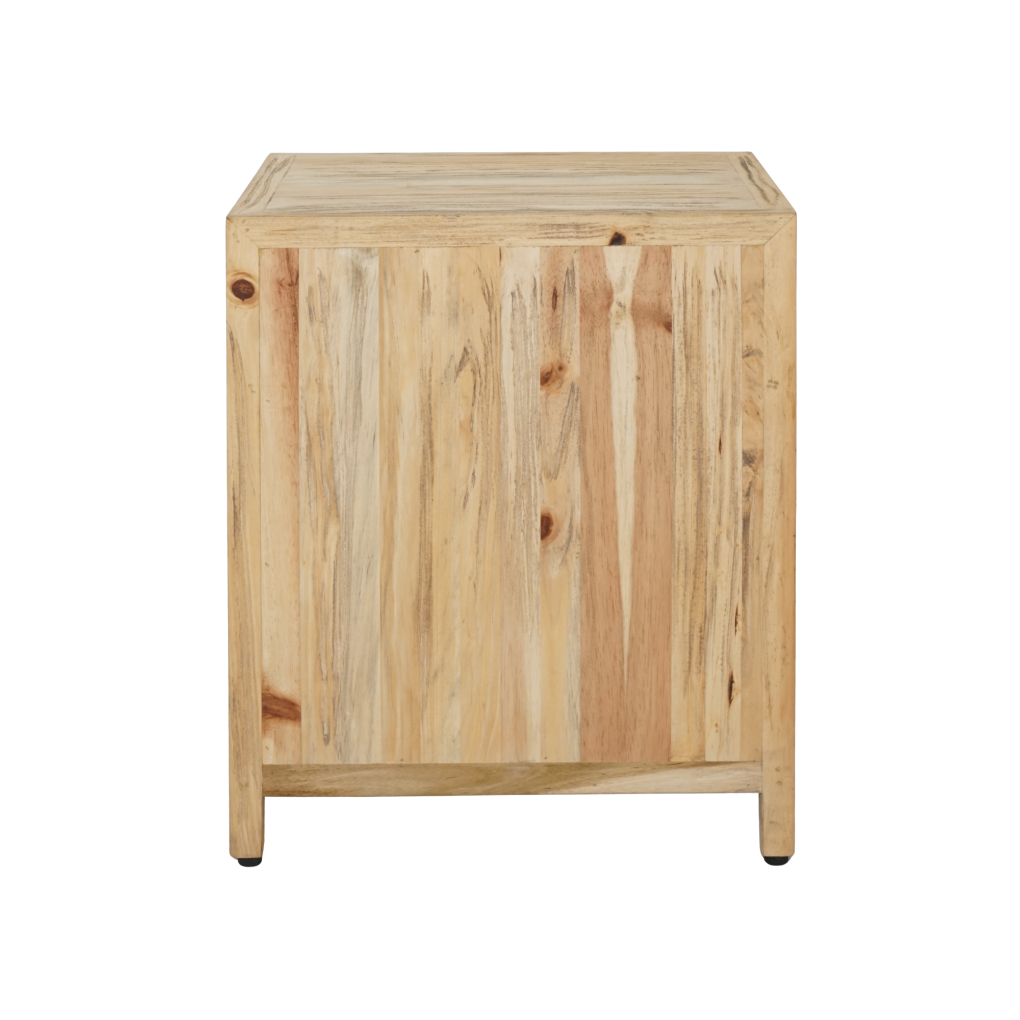 CR Sonoma Solid Timber 1 Drawer 2 Door Bedside Table