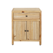 CR Sonoma Solid Timber 1 Drawer 2 Door Bedside Table
