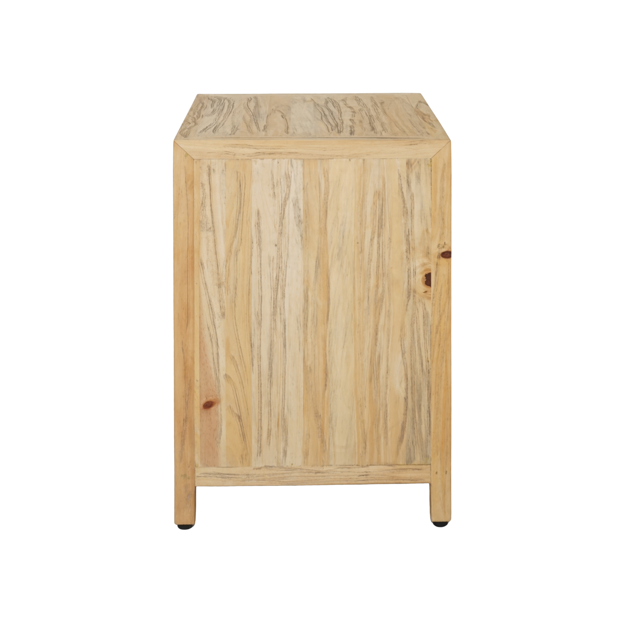 CR Sonoma Solid Timber 1 Drawer 2 Door Bedside Table