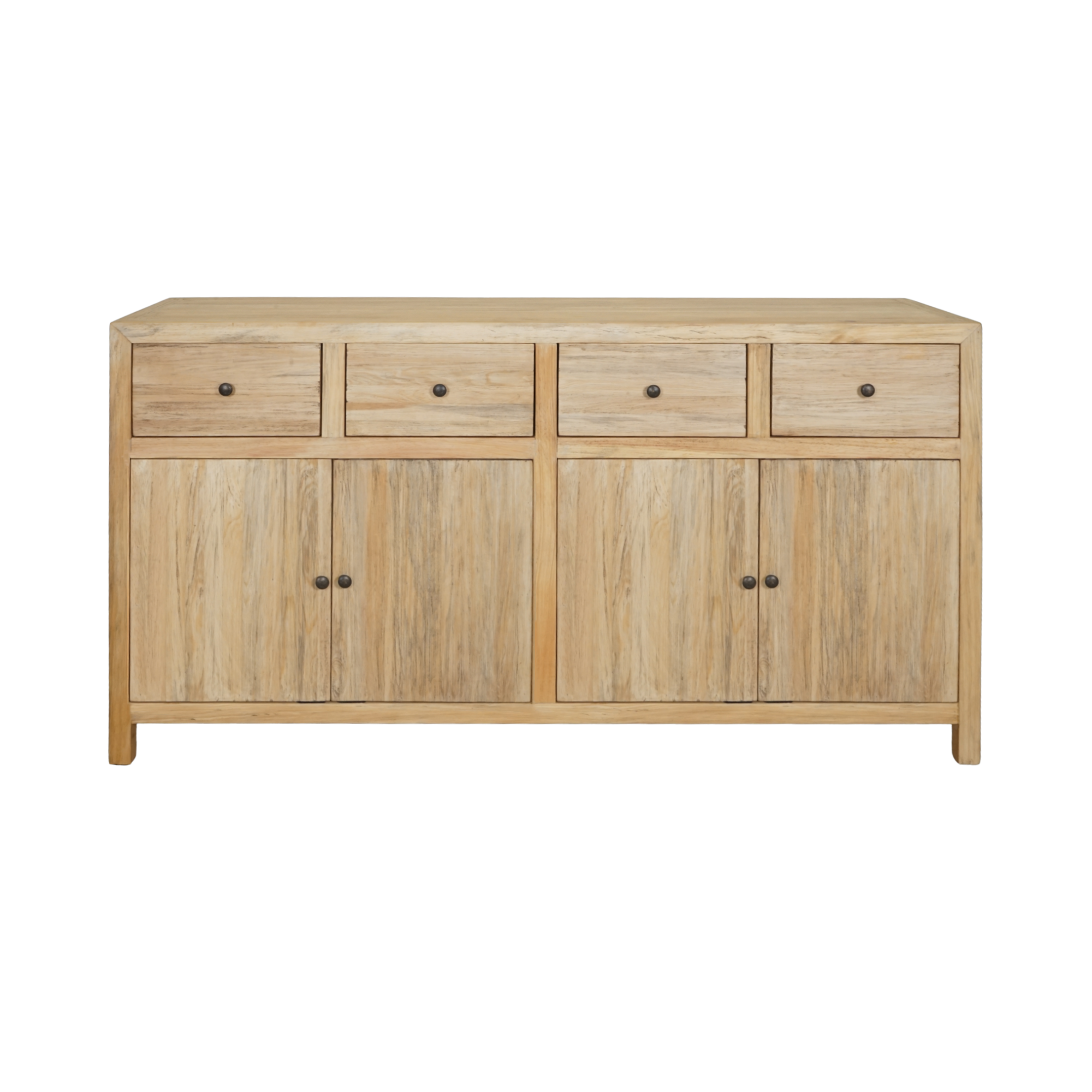 CR Sonoma Solid Timber 4 Drawer 4 Door Buffet