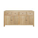 CR Sonoma Solid Timber 4 Drawer 4 Door Buffet
