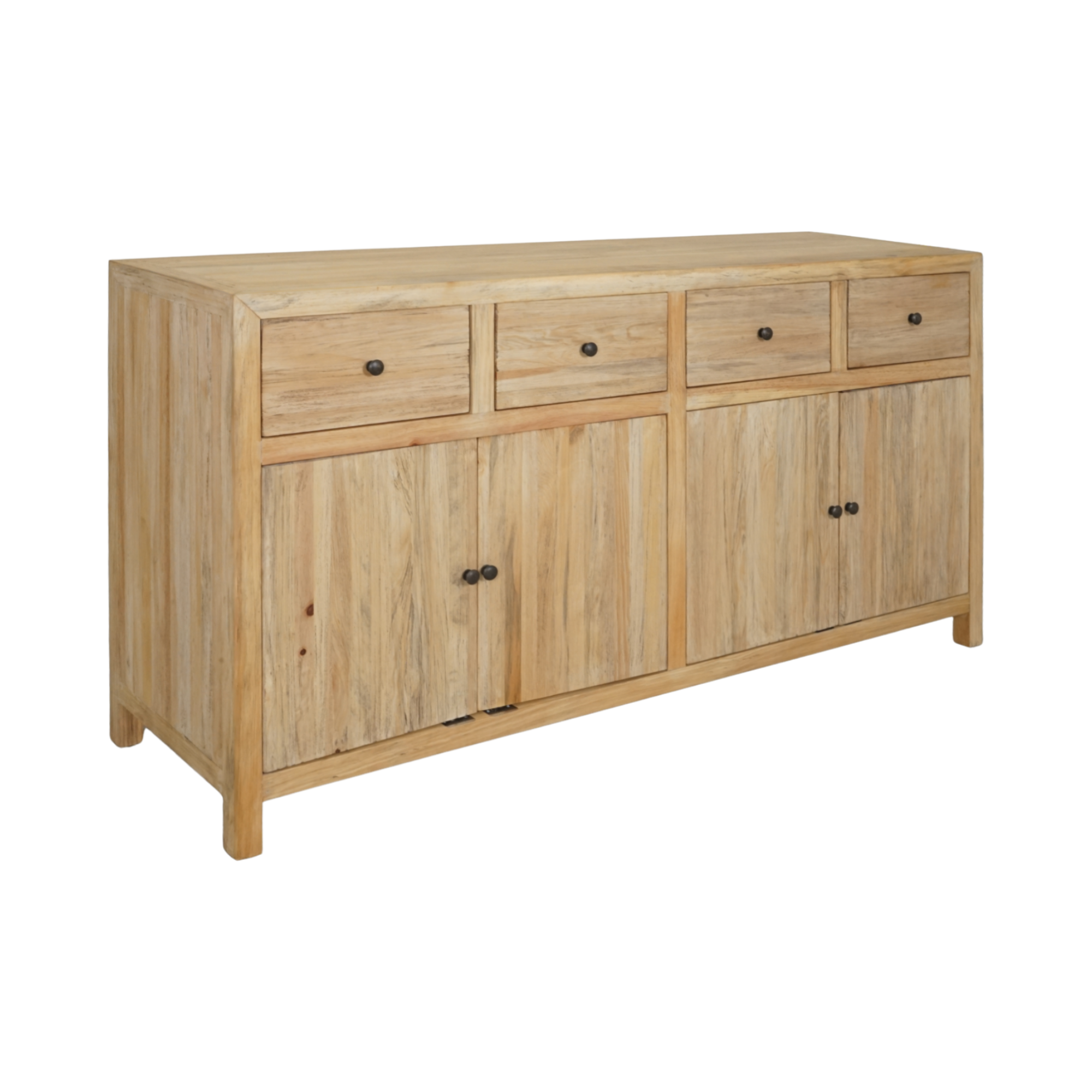 CR Sonoma Solid Timber 4 Drawer 4 Door Buffet