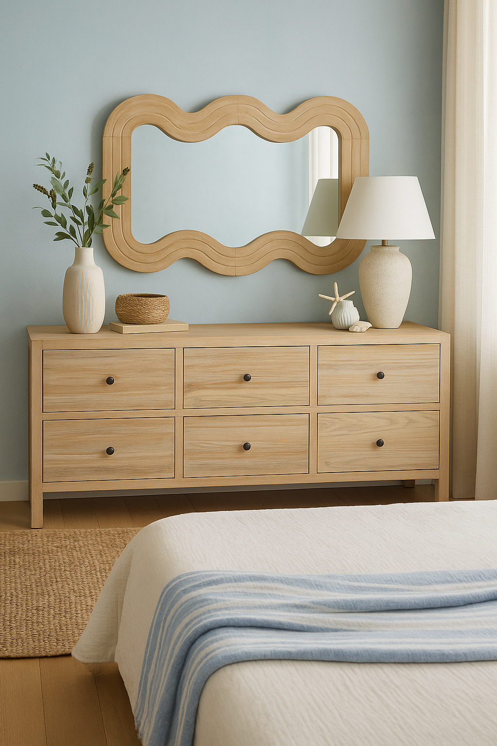 CR Sonoma Solid Timber 6 Drawer Buffet