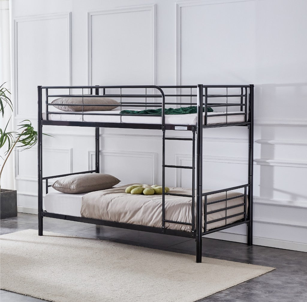 VI Tiamo Bunk Bed Single Over Single - White & Black
