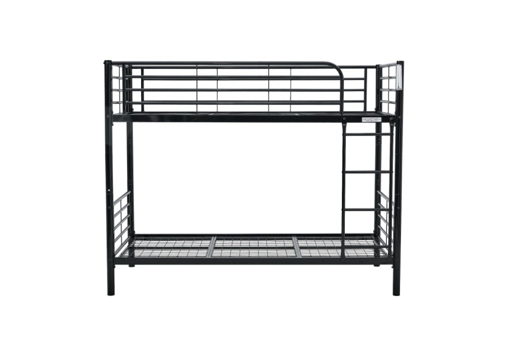 VI Tiamo Bunk Bed Single Over Single - White & Black