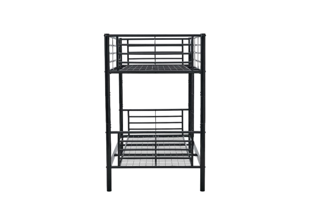 VI Tiamo Bunk Bed Single Over Single - White & Black