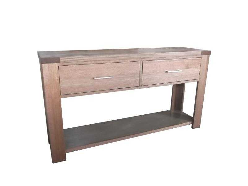 VI Timaru Solid Timber 2 Drawer Console Table