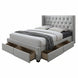 VI Calista Fabric Uphostered 4 Drawer Storage Bed