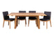 VI Galway Solid Timber Framed Dining Table & 8 Leather Chair Set