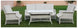 VI Portland Outdoor 4pc Mid Height Dining Set
