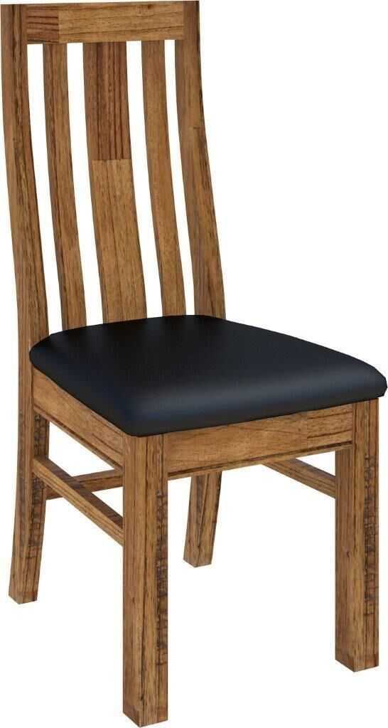 VI Tuscan Mountain Ash Dining Chair with PU Seat