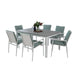 VI Astra Outdoor Din 7Pc Set-Kit-White and Sea Mist Green