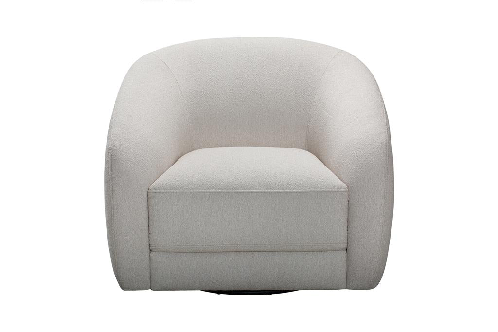 VI Cleo Fabric Upholstered Swivel Armchair Sofa