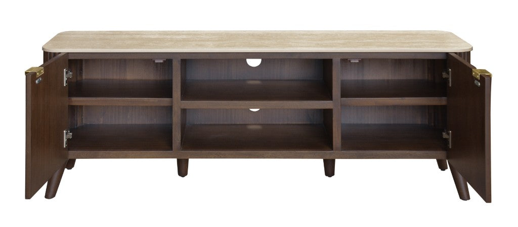 VI Cotswold 2 Drawer and 2 Niches ETU - Walnut