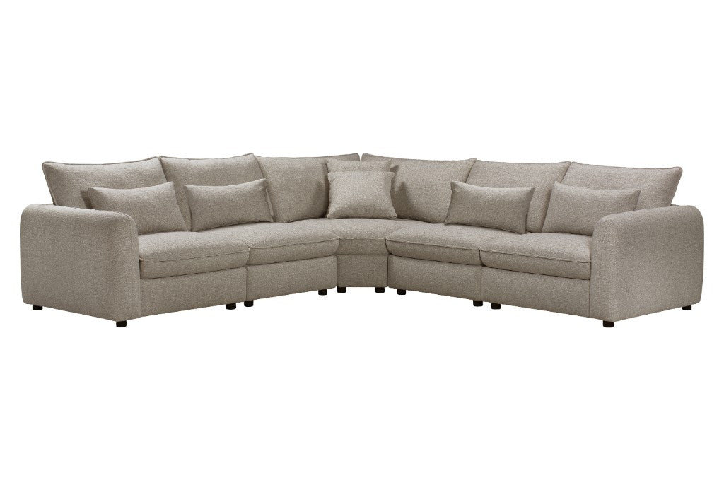 VI Daphne 5Pc Corner Sofa Fabric - Beige