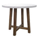 VI Estrella 1.1m Dia Round Bar Table – White & Grey