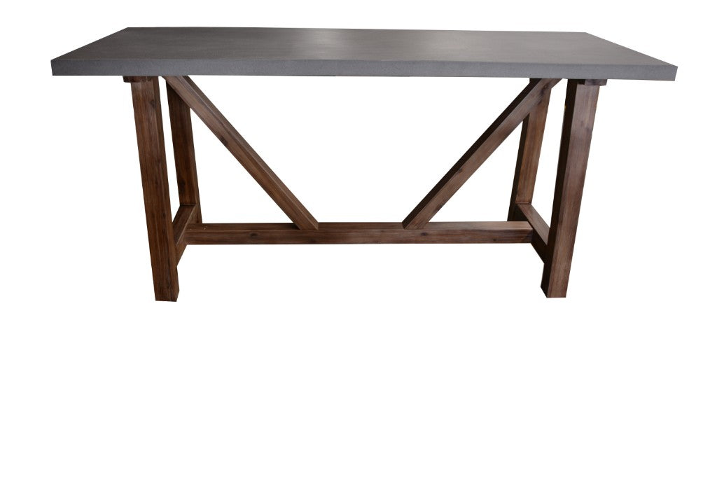 VI Estrella 220cm Rect Dining Table – White & Grey